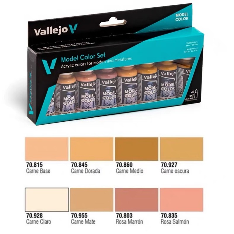 Tamiya Model Paint Set - Vallejo 70124 – Kit de peinture