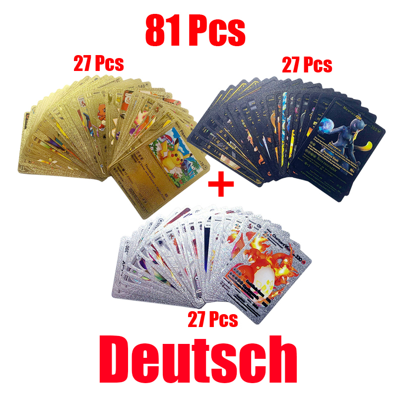 Cartes Pokemon or argent Vmax  - Pokemon Binder Card avis et prix